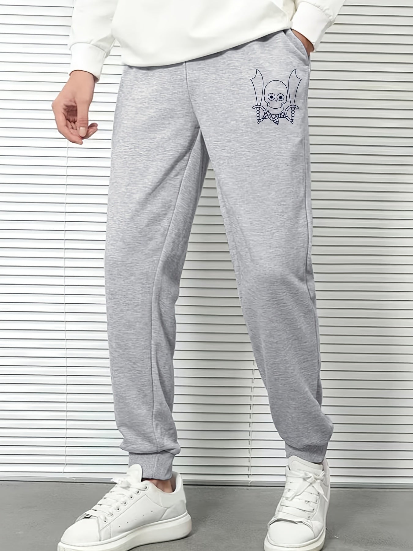 Ghost Men's Cartoon Print Jogger Pants