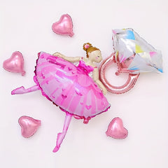 Aluminum Film Ballet Dancing Lady Balloon Decoration