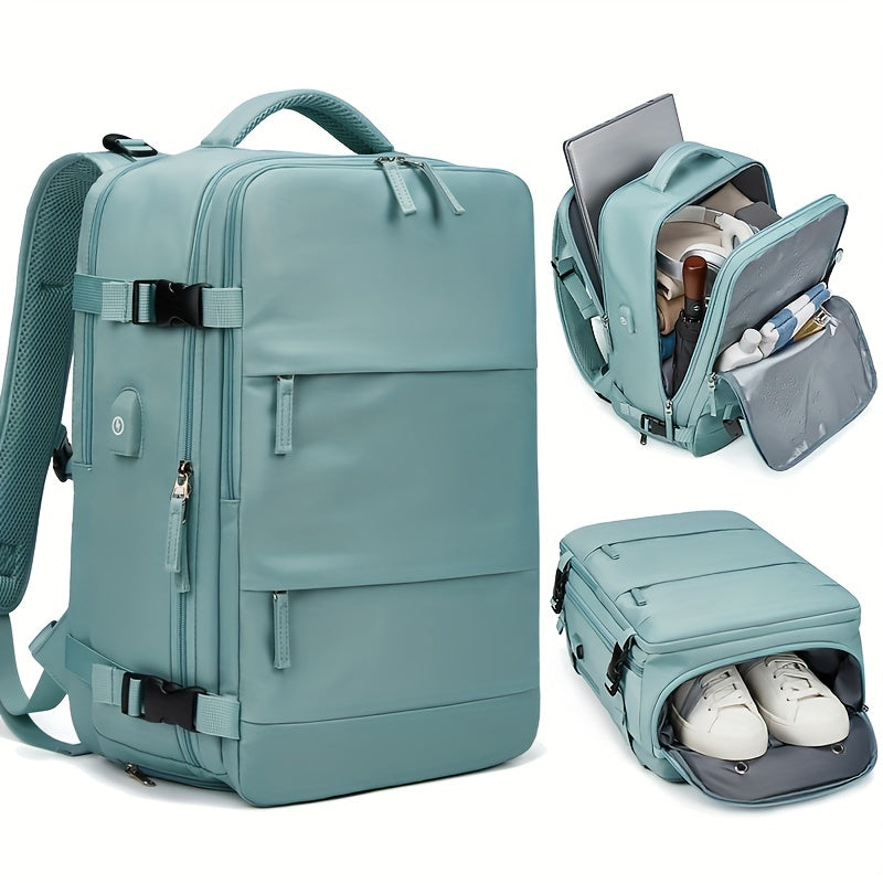 Men Women Travel Backpack With USB Charging Port Business Laptop Backpack
