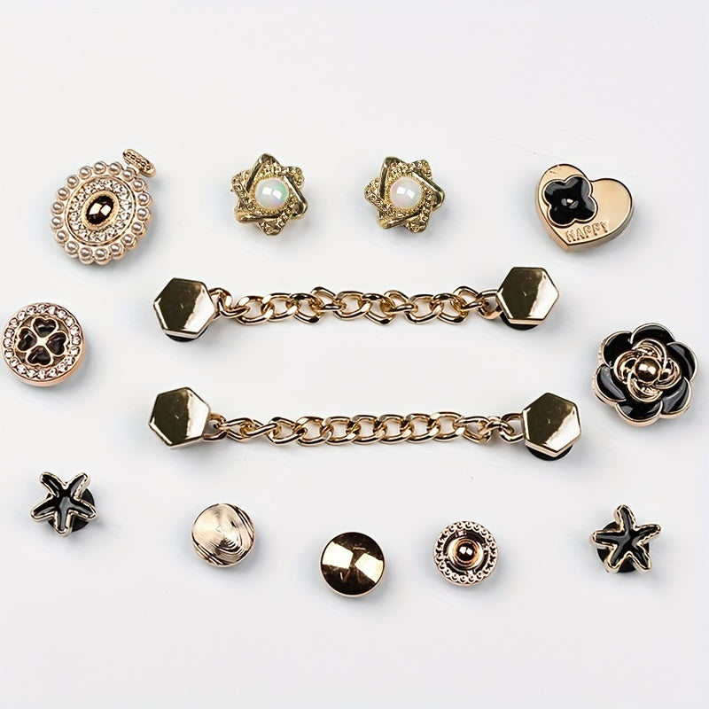 13 Pcs Vintage Bag Charms DIY Travel Beach Bag Accessories Detachable