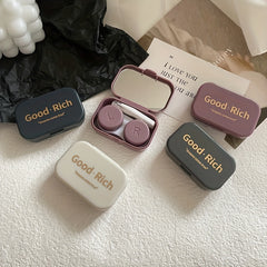 Letter Charm Lens Cases Travel Box Tweezers Remover Tool