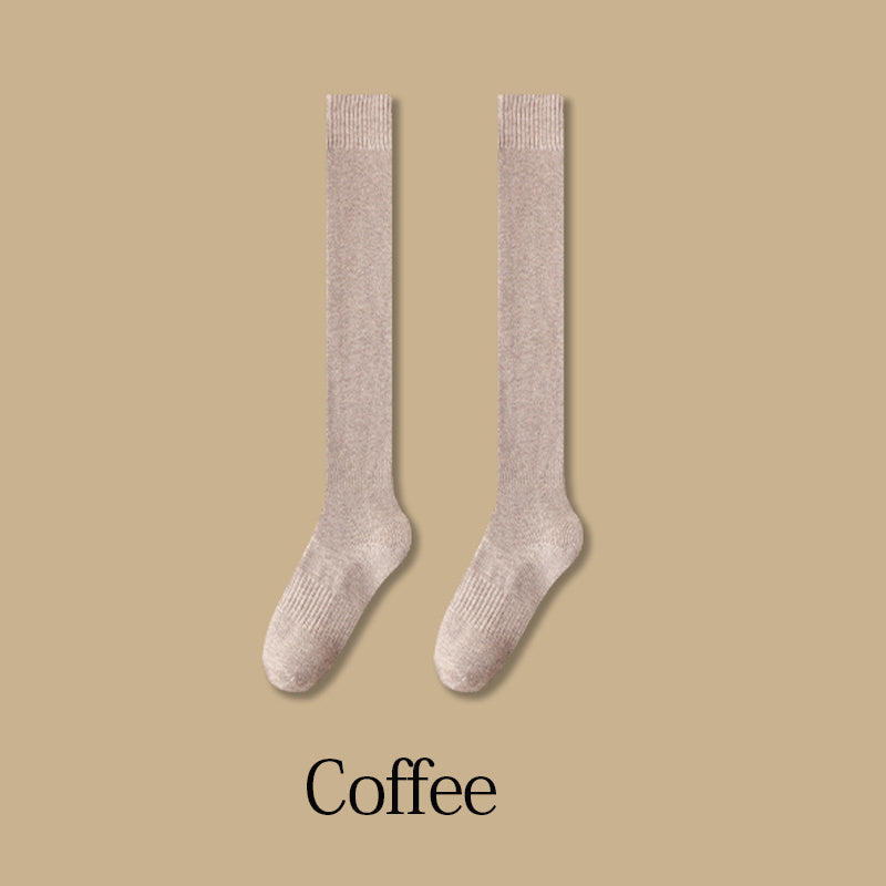 Warm Knit Thigh High Socks for Women