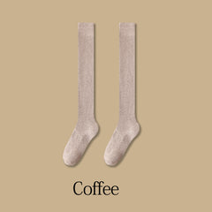 Warm Knit Thigh High Socks for Women