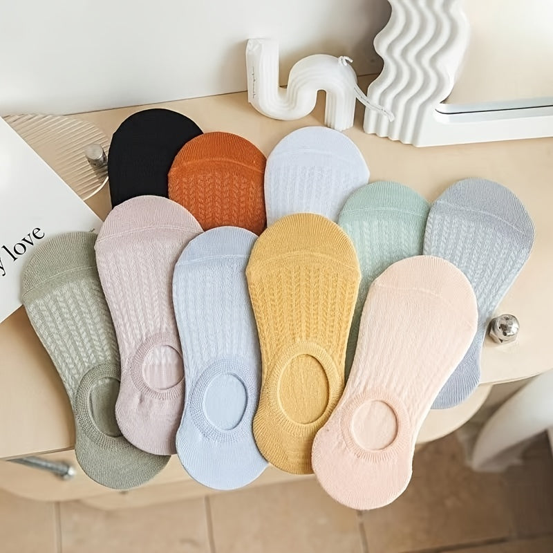 10 Pairs Women's No Show Socks Soft Lightweight Low Cut Ankle Stockings