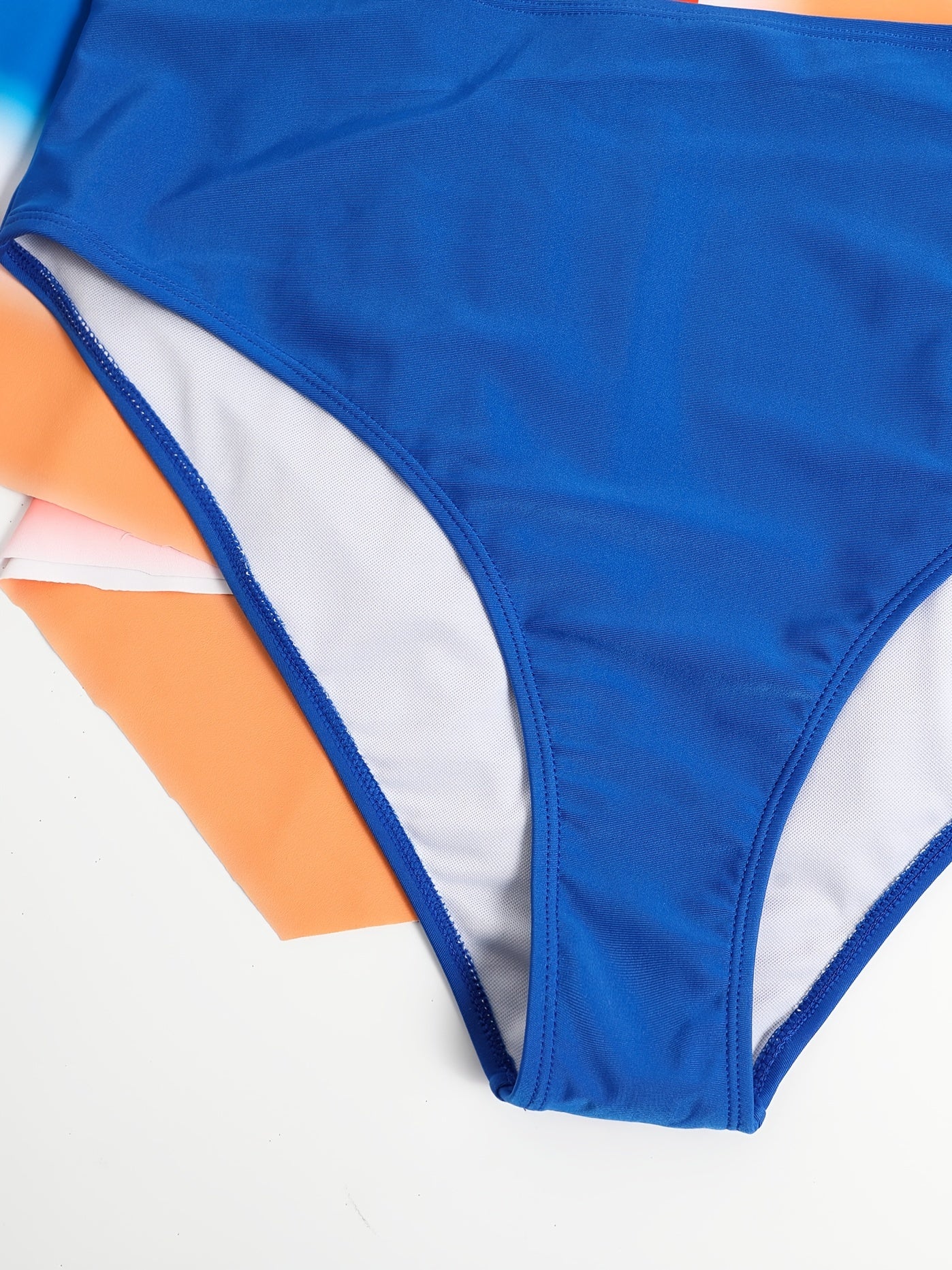  Vacay Swimsuit Set Women's Plus Strip Wrap Dress & Panty 2pcs
