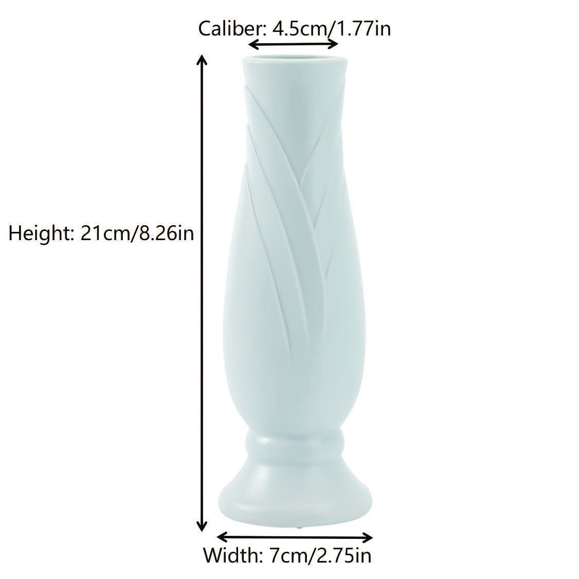 1pc Plastic Vase Creative Petal Shaped Vase Anti-drop Home Decoration