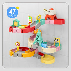Track Slide Merry Go Round Toy for Bathing Water Play