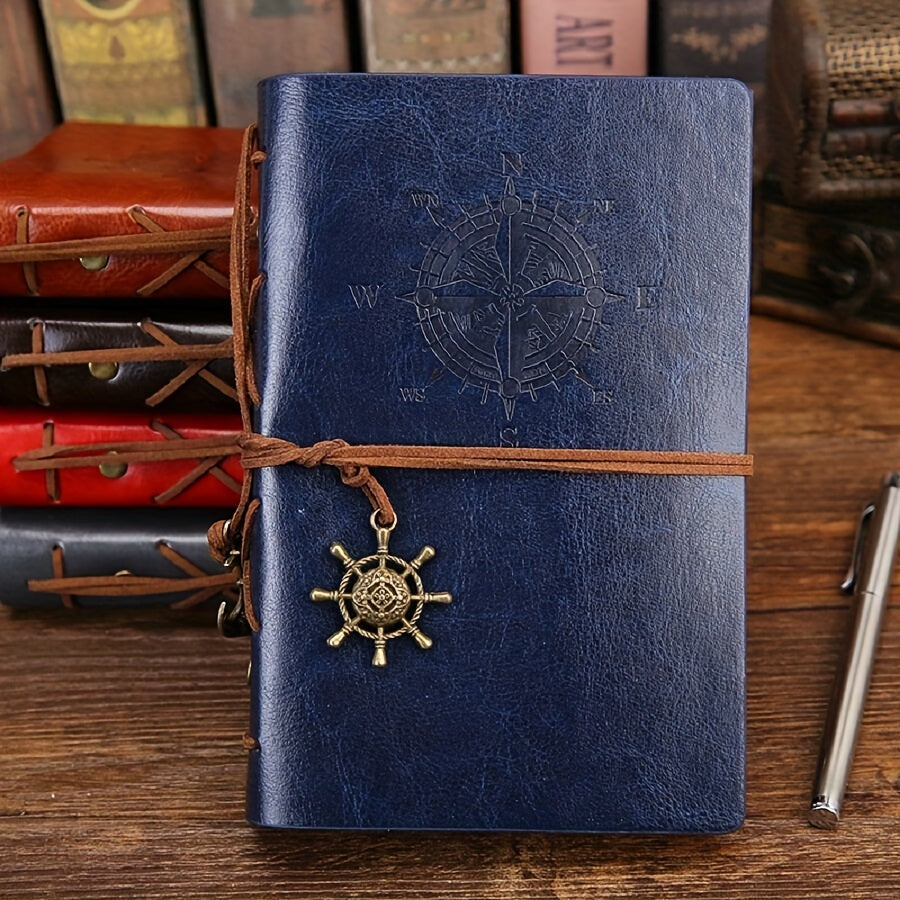 Vintage Pirate Notebook Loose Leaf Travel Diary Stationery
