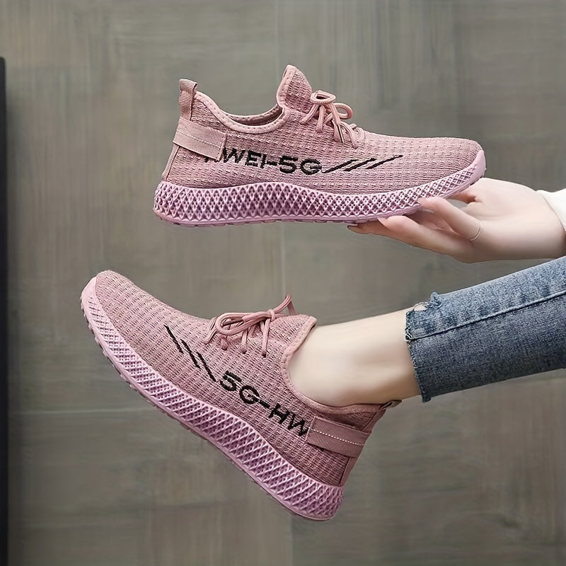 Women's Knit Sports Shoes Lightweight Outdoor Running Sneakers
