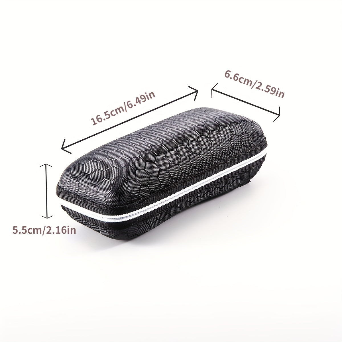 Zipper Eyeglasses Case Honeycomb Glasses Sunglasses Protector Women