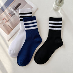 Men's Crew Socks for Cycling Running Basketball Fitness