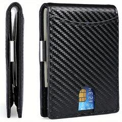 RFID Blocking Slim Bifold Leather Men's Wallet Gift
