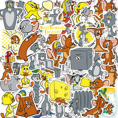 50 Cartoon Waterproof Vinyl Stickers for Water Bottles Laptop Phone Case Guit