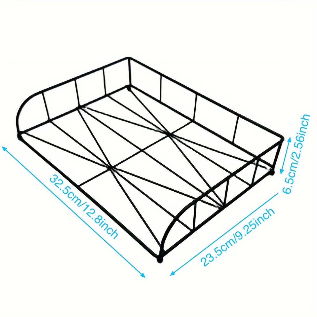 2pcs Desk File Organizer Tray Stackable Paper Letter Tray Office Document Holder