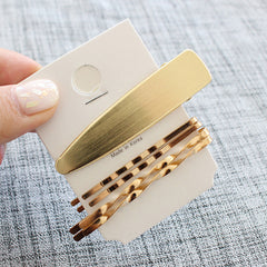 Pearl Bangs Hair Clip Barrette Bobby Pin Metal Accessory