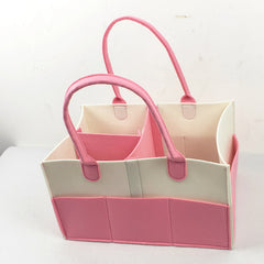 Stylish Felt Diaper Bag - Perfect for Mommy Shopping & Baby Supplies
