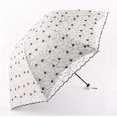 Lace Embroidered Sun Protection UV Umbrella for Women