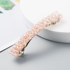 Crystal Solid Hairclip Bridal Wedding Hairpin Barrette