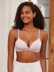 Comfortable Solid T Shirt Bra for Women Push Up Intimates Lingerie