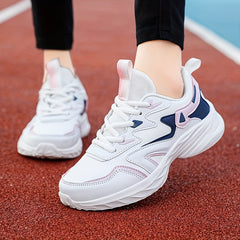 Waterproof Faux Leather Sports Shoes Non Slip Thick Bottom