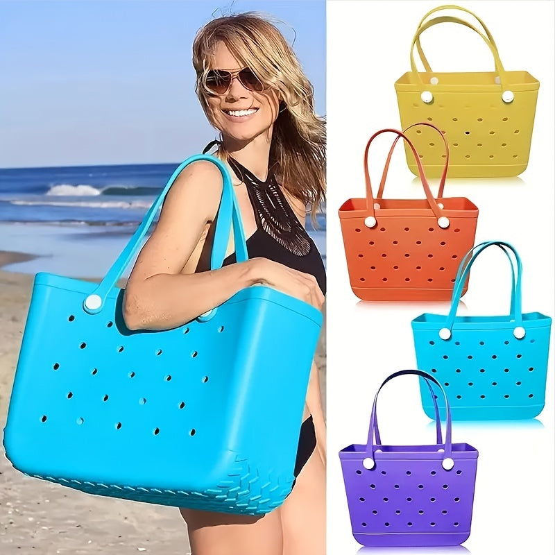 Hollowed Beach Bag Large Capacity Portable Handbag