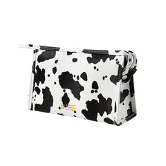 Milk Pattern Portable Makeup Bag
