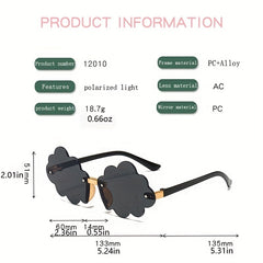 Y2K Cloud Frame Sunglasses Sun Protection for Holiday Party