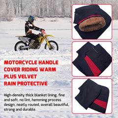 Motorcycle Handlebar Cold Weather Hand Warmer Gloves