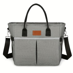 Large Capacity Insulated Lunch Tote with Mesh Pocket