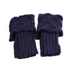 Winter Crochet Knit Boot Cuffs Ankle Leg Warmers Socks Women's Stockings