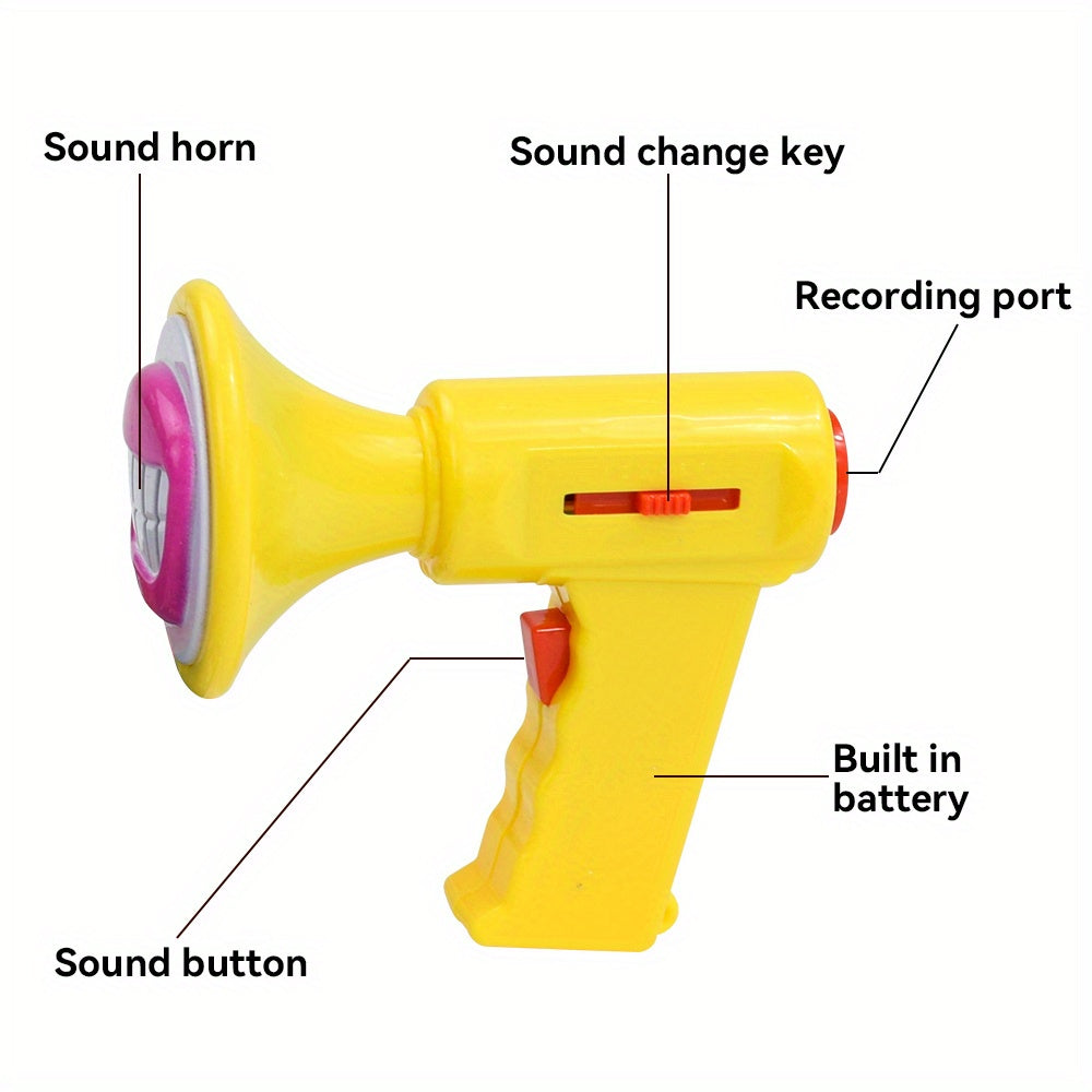 Colorful Kids Voice Changer Toy Handheld Megaphone 6 Sound Effects ABS Material