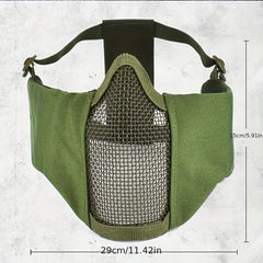Tactical Headgear & Mesh Face Mask for Outdoor Protection