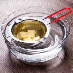 Stainless Steel Double Wall Steamer - 400ml - Heat Resistant Handle