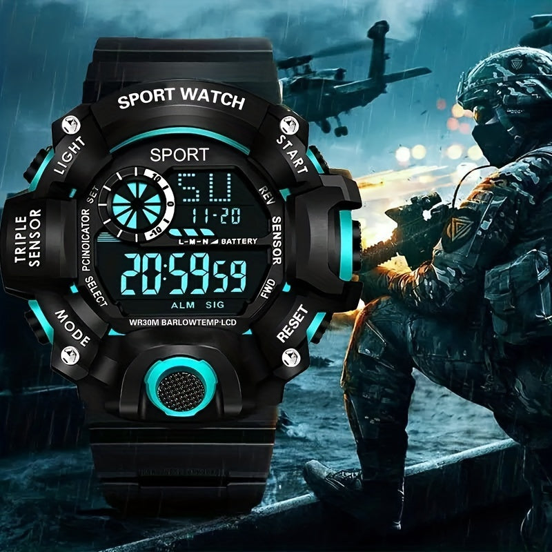 Boys Sports Electronic Watch, Luminous, Multifunctional
