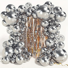 105pcs Halloween Lights Metallic Latex Balloons Set