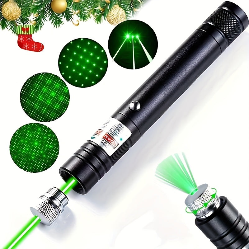 Rechargeable Green Laser Pointer Flashlight USB Bright Indicator Pen