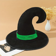 Velvet Witch Hat Wizard Hat for Halloween Cosplay Party