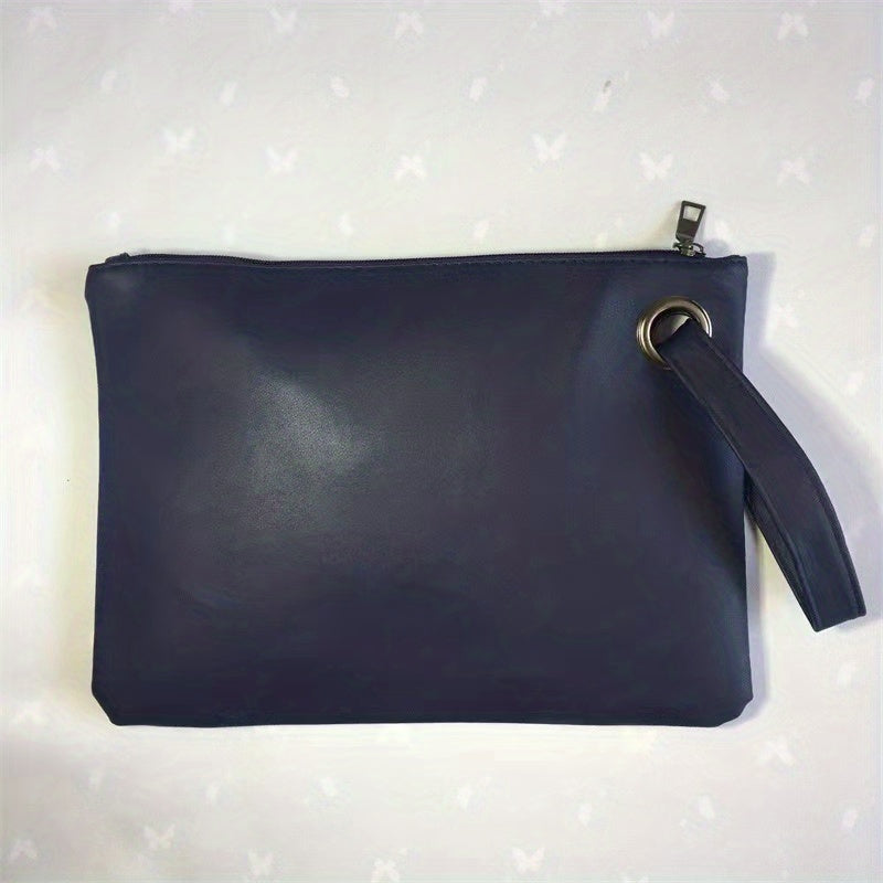 Oversized Clutch Bag Women's PU Leather Briefcase Handbag