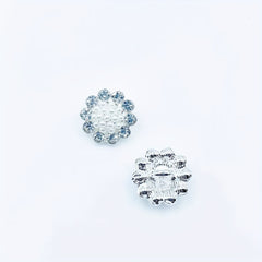 5pcs Hand Stitched Button Inlaid Diamond Pearl DIY Accessory