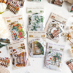 30pcs Washi Paper Sticker Pack Garden Small Note Series Plant Decorative Sticker