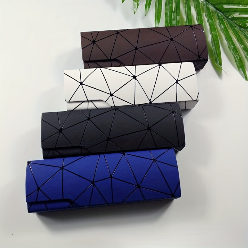 Geometric Eyeglasses Case Magnetic Closure Glasses Sunglasses Case