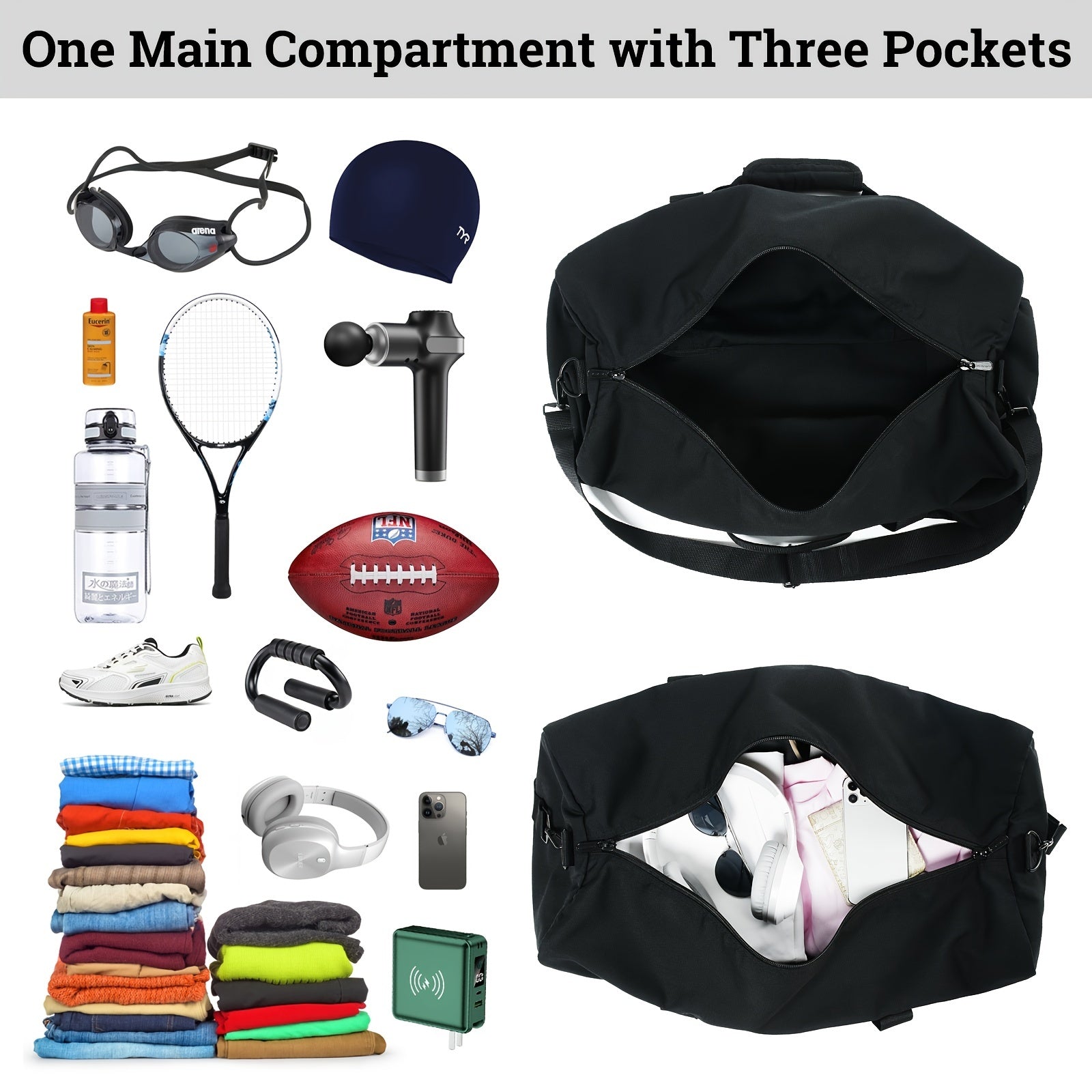 Large Capacity Travel Storage Bag Lightweight Duffel Bag