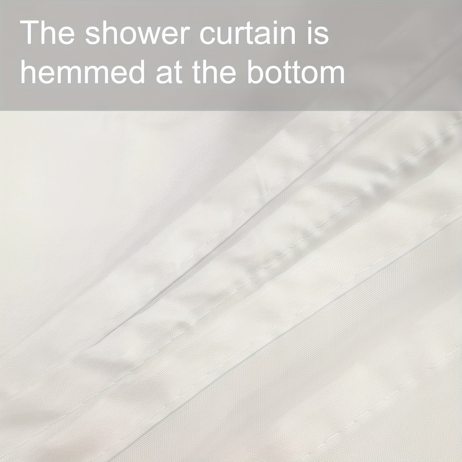 Flower Checkered Plaid Shower Curtain Waterproof Bathroom Decor Accessory