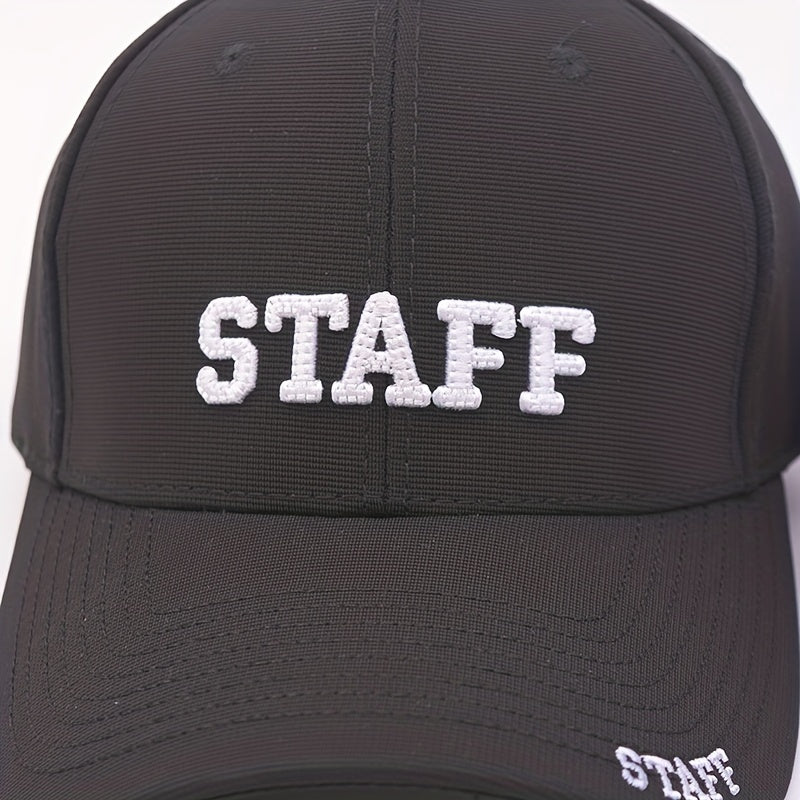 STAFF Letter Embroidery Baseball Cap For Men And Women