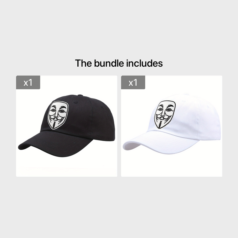 Cartoon Character Face Embroidered Baseball Cap