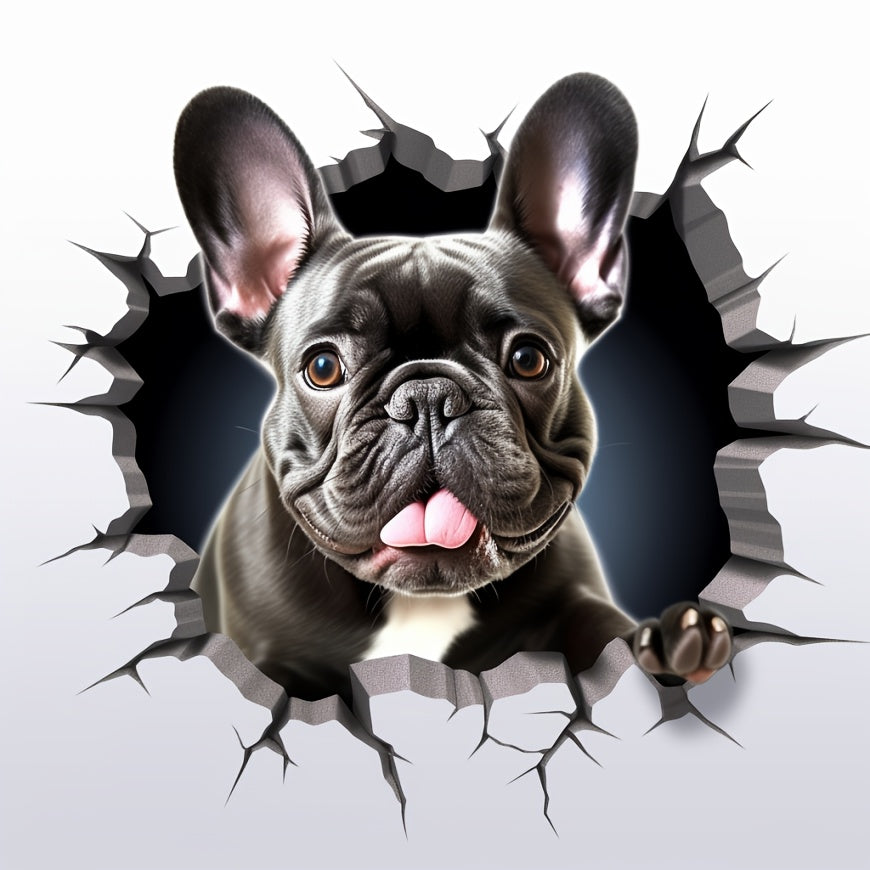 French Bulldog Wall Stickers 4-in-1 Decals for Trucks Waterproof Car Decals