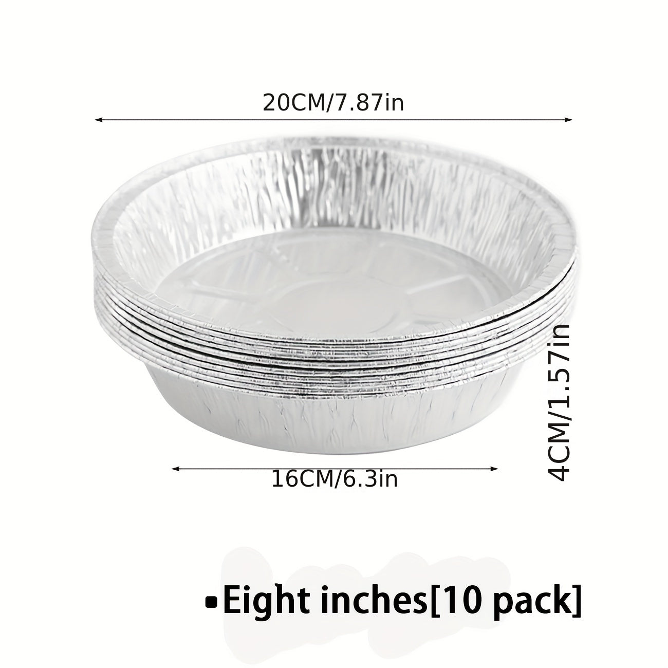 10pc Tinfoil Tray Set for Air Fryers BBQs Camping Parties