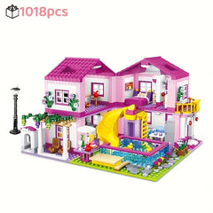 House Building Set 1081pcs DIY 3D Puzzle Kit for Adults Home Decor, Gift Idea
