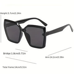 Oversized Square Sunglasses Gradient Glasses UV400