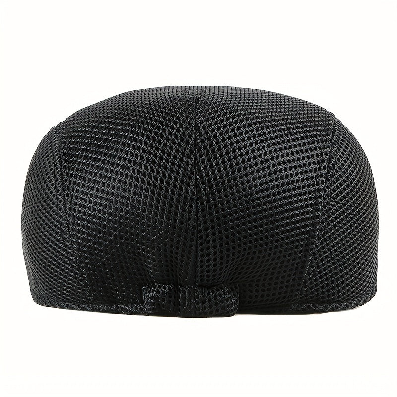 Men's Breathable Mesh Newsboy Cap for Driving